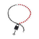 CB - X - Sex & Mischief Ex's & Oh's Crystal BDSM Choker with Lock