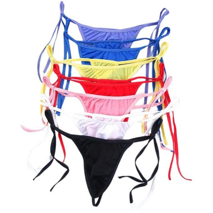 Side Tie G-String Thong Chastity Underwear for Men