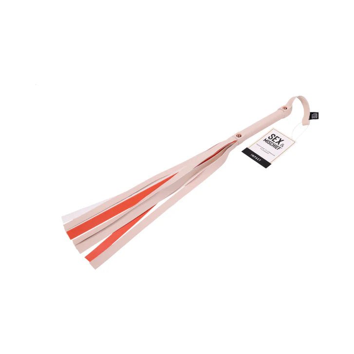 CB - X - Sportsheets Sex & Mischief Peaches 'n CreaMe Faux Leather Flogger