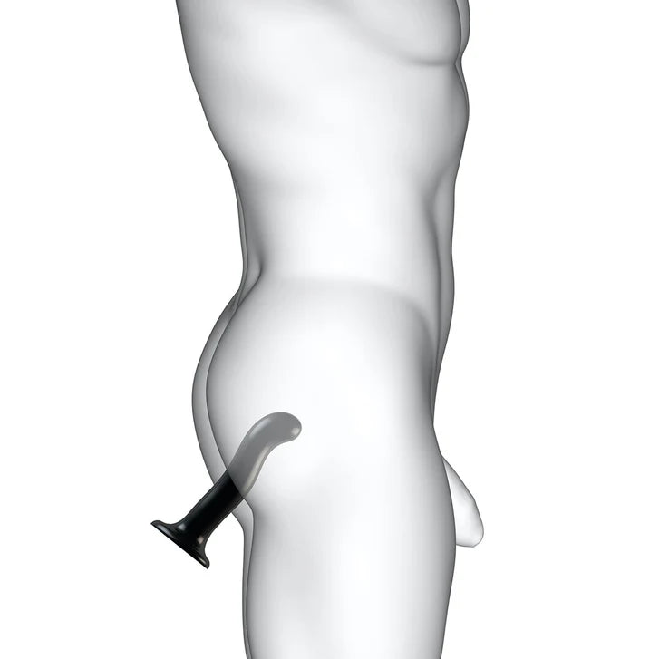 CB - X - Strap - On - Me P - spot and G - Spot XL 7.79" Silicone Dildo - Black