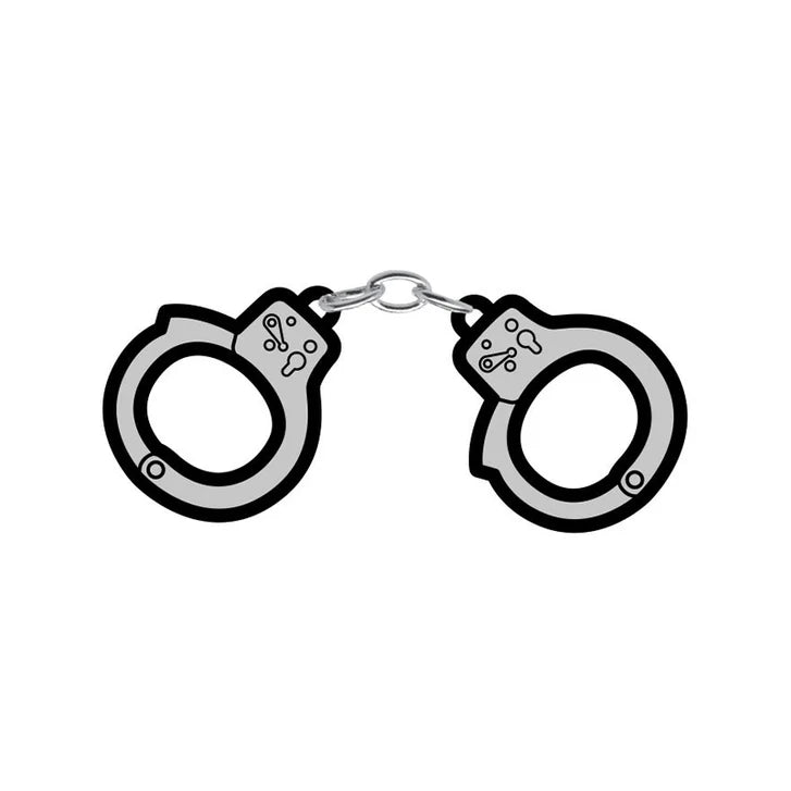 Wood Rocket BDSM Handcuffs Enamel Pin