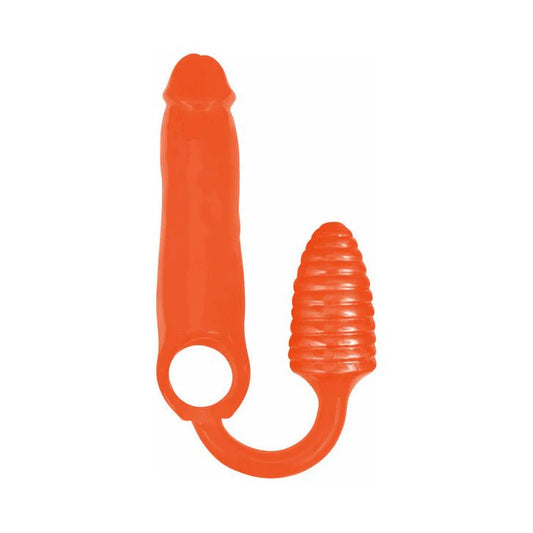 CB - X - XXXPANDER Penis Sleeve Cock Extender with Cock Ring & Ribbed Anal Plug