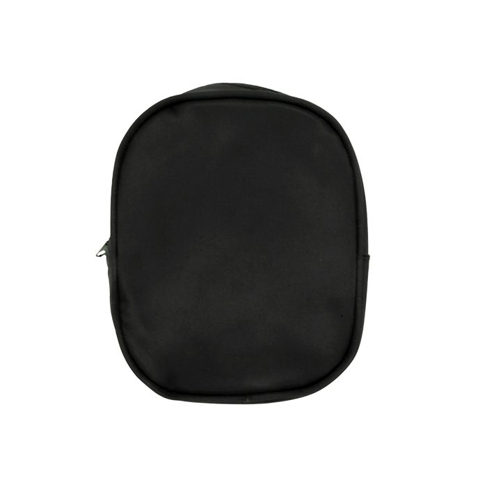 black carrying case with zipper half around the top of the case