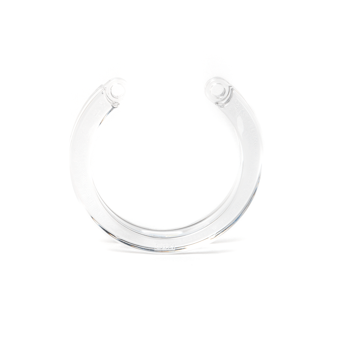 CB-X clear XL u-ring with CBX logo imprint on ring