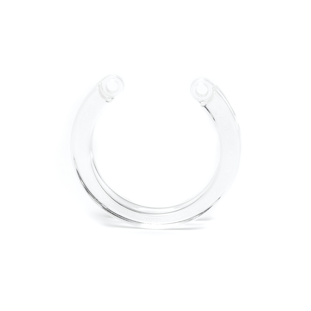 single CB-X clear Large u-ring with CBX logo imprint on ring