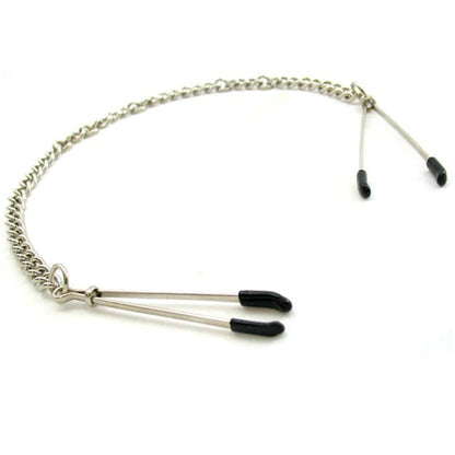 Heart2Heart Tweezer-Style Nipple Clamps With Chain