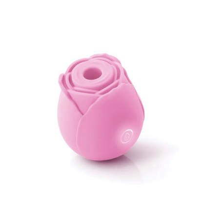 soft pink rose clit suction vibrator with backlit button