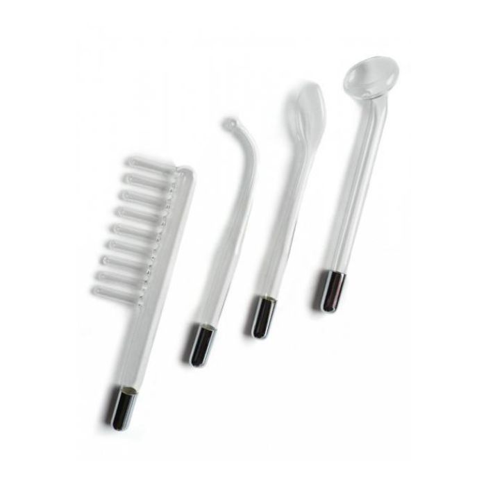 glass attachments (Electrode Comb, Mushroom Tube, 90-degree Probe, Tongue Tube)