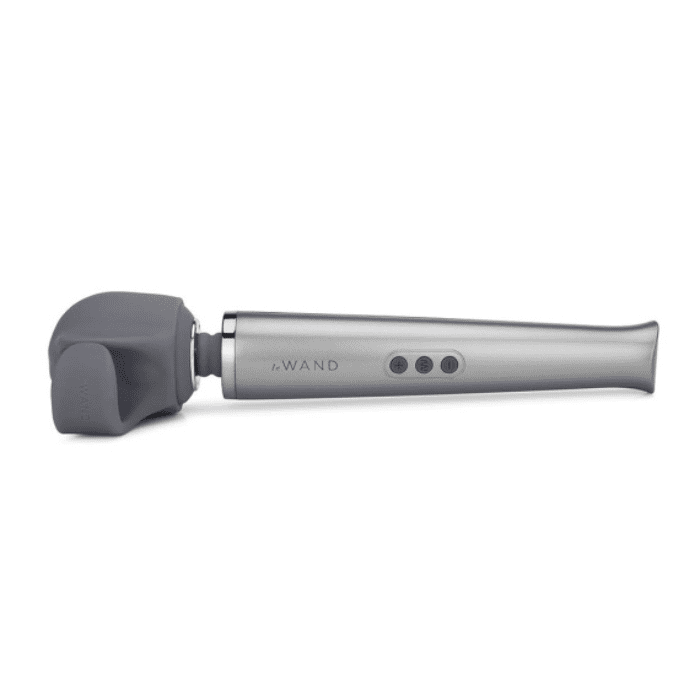 le wand loop grey penis play wand attachment on a grey le wand massager wand