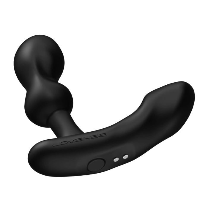 LOVENSE edge 2 black prostate massager with long tapered base and single button