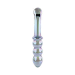 CB - X - Lustrous Galaxy Iridescent Dual - Ended Glass Dildo by Gender X