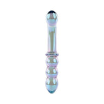 CB - X - Lustrous Galaxy Iridescent Dual - Ended Glass Dildo by Gender X