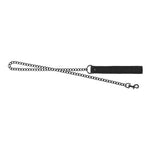 black metal leash with neoprene handle