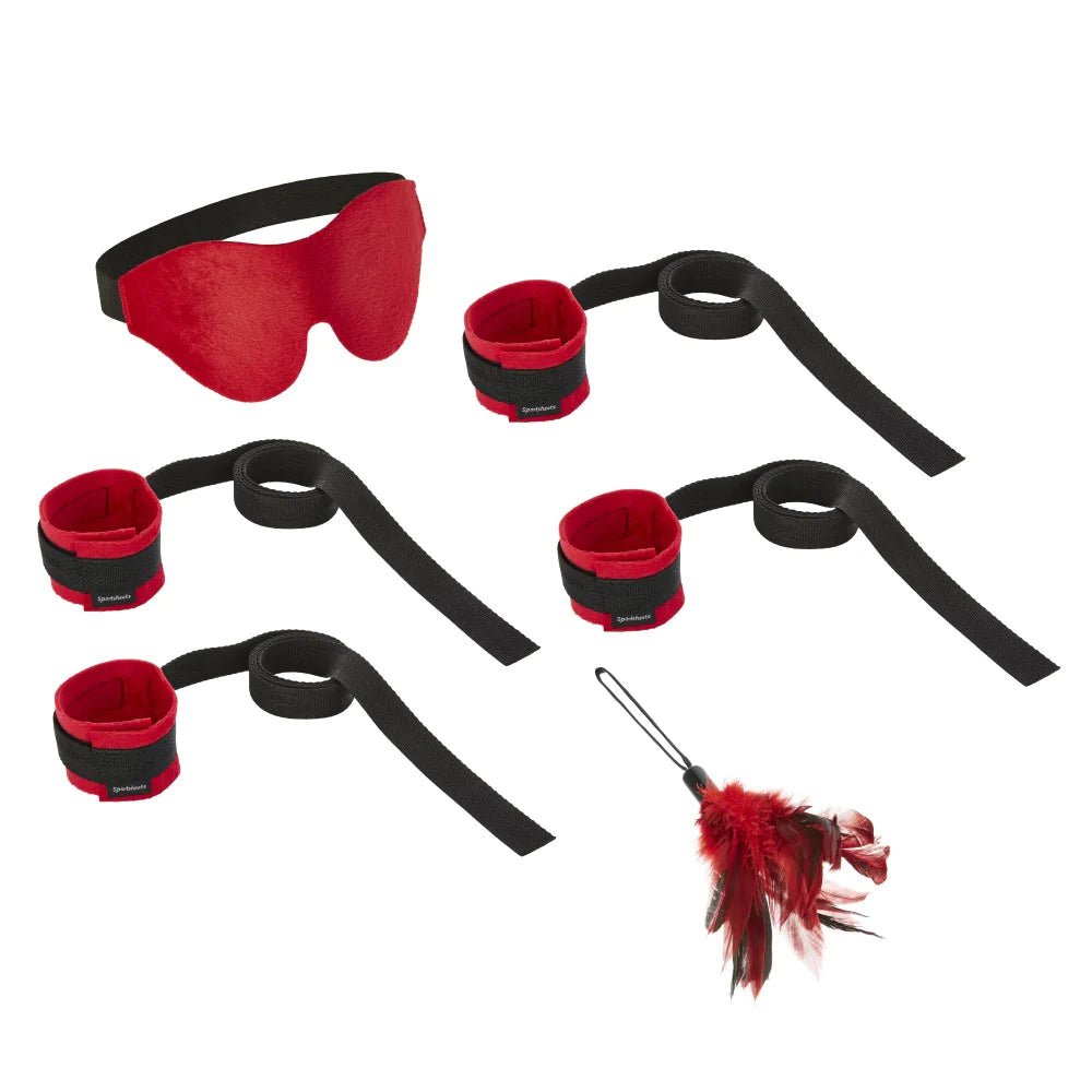 Sportsheets 6-Piece Sexy Submissive Red Bondage  Kit