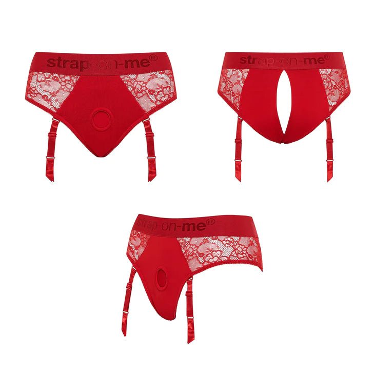 CB - X - Strap - On - Me Diva Red Lace Harness