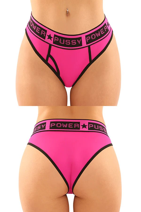 CB - X - Vibes Hot Pink Pussy Power Panties - 2 pack